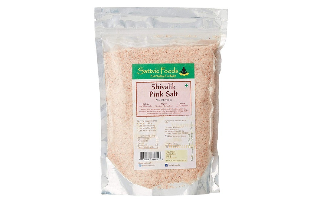 Sattvic foods Shivalik Pink Salt    Pack  750 grams